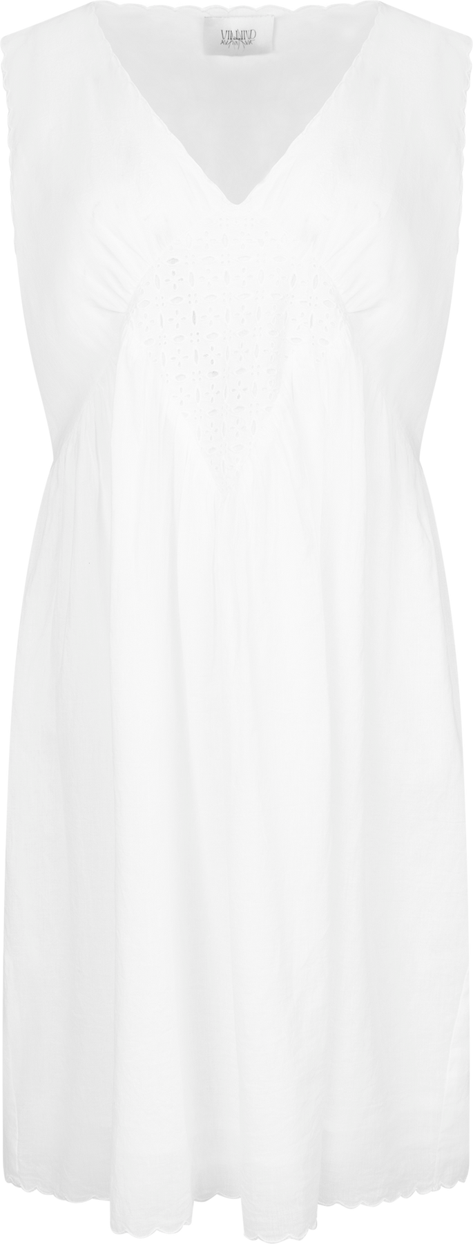 Jolie Cotton Mini Dress - Vit