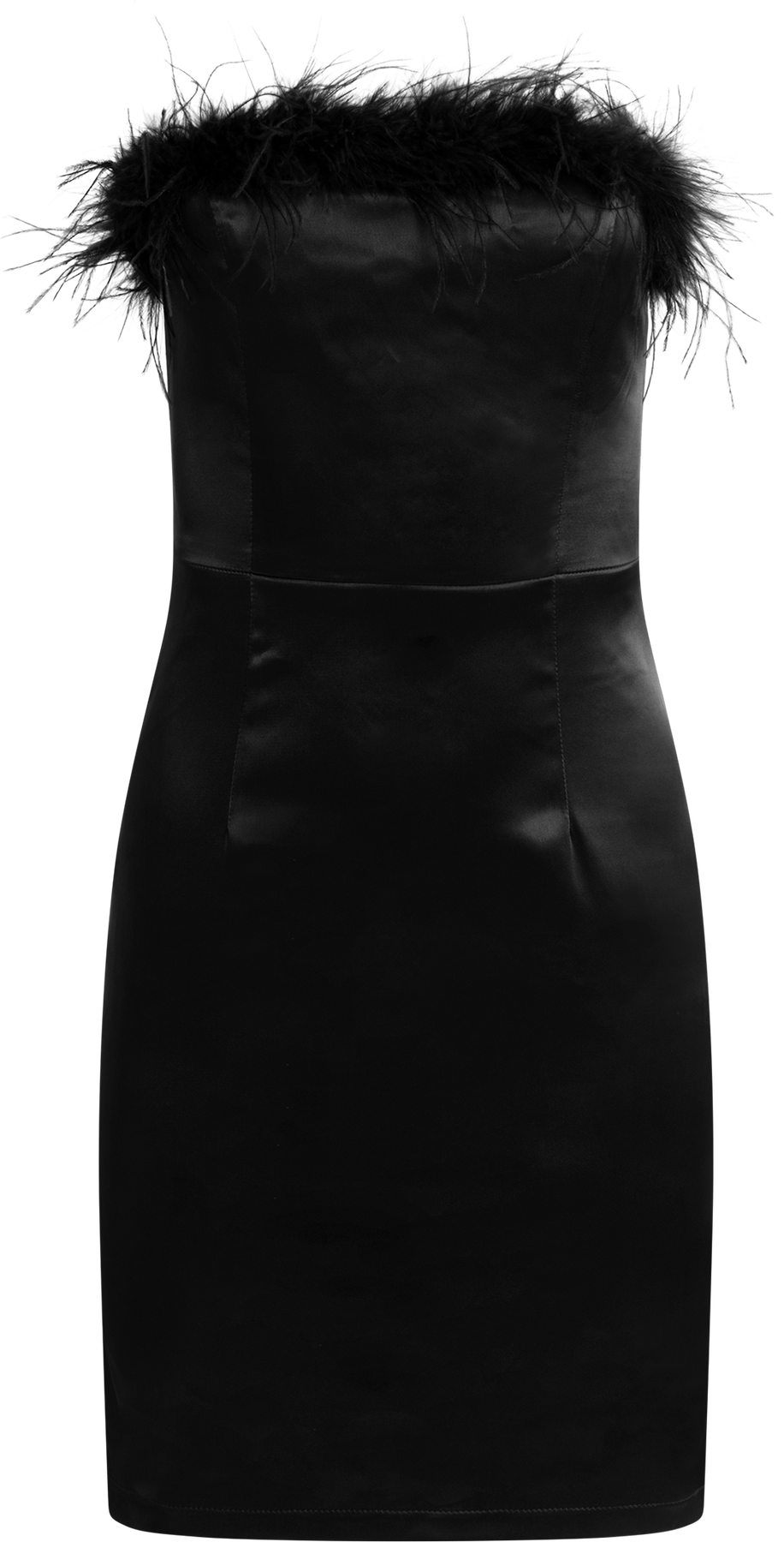Little Black Feather Dress - Svart