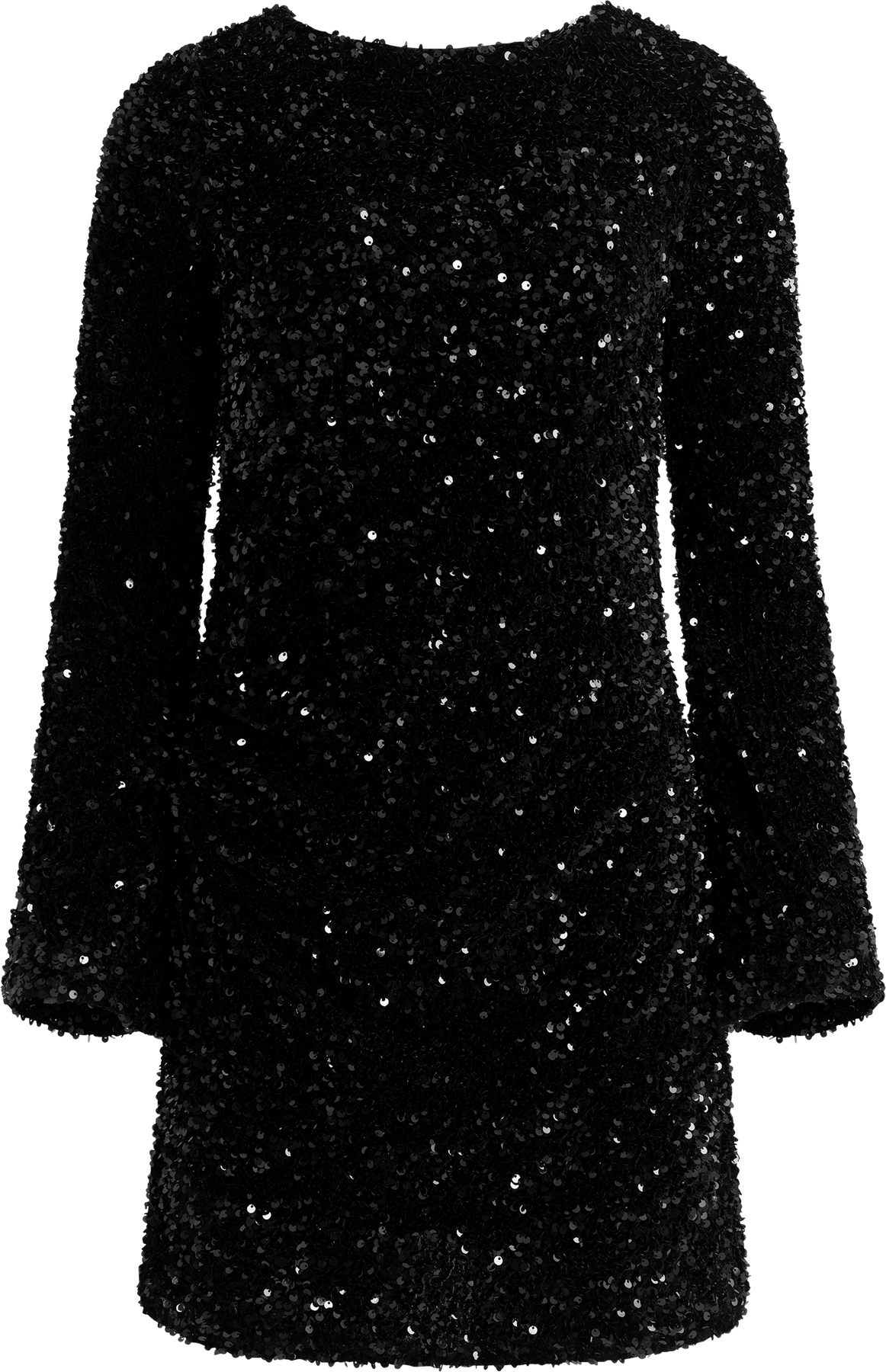 Sassy Sequins Mini Dress - Svart