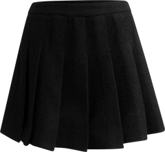 Tiny Tweed Boucle Skirt - Black