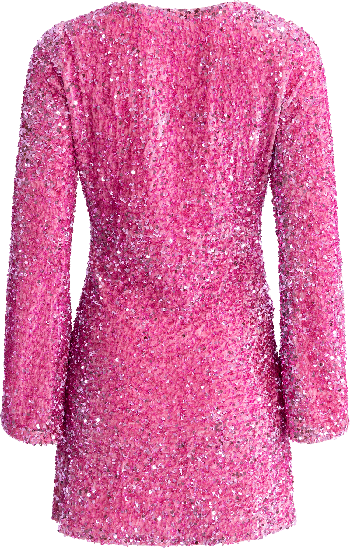 Sassy Sequins Mini Dress - Pink