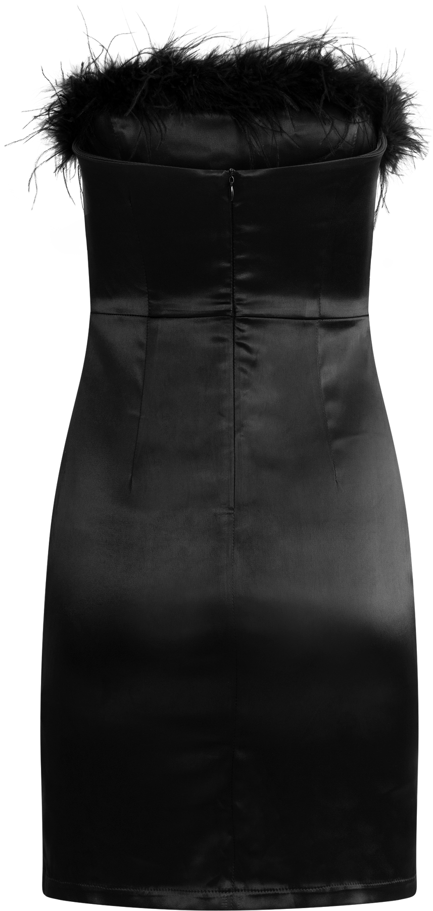 Little Black Feather Dress - Svart