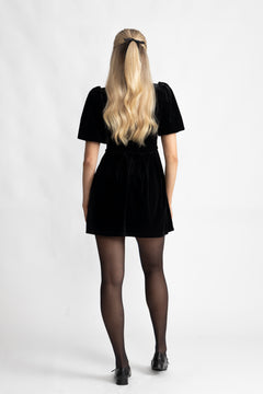 Bow-Behave Mini Dress - Black
