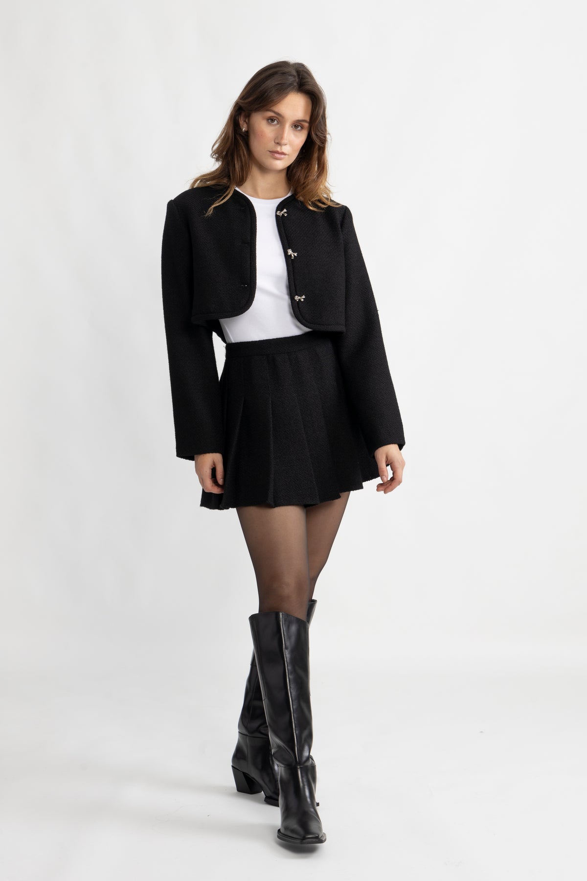 Settle Tweed Jacket - Svart