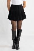 Tiny Tweed Boucle Skirt - Black