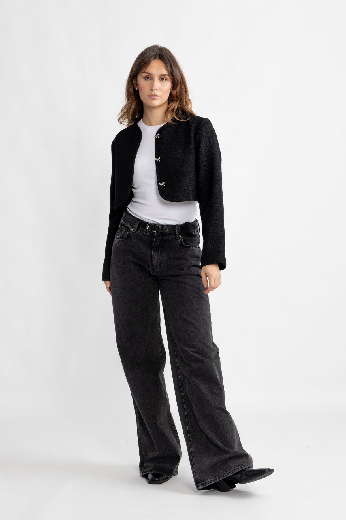 Settle Tweed Jacket - Svart