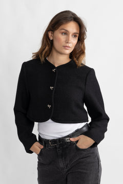 Settle Tweed Jacket - Black