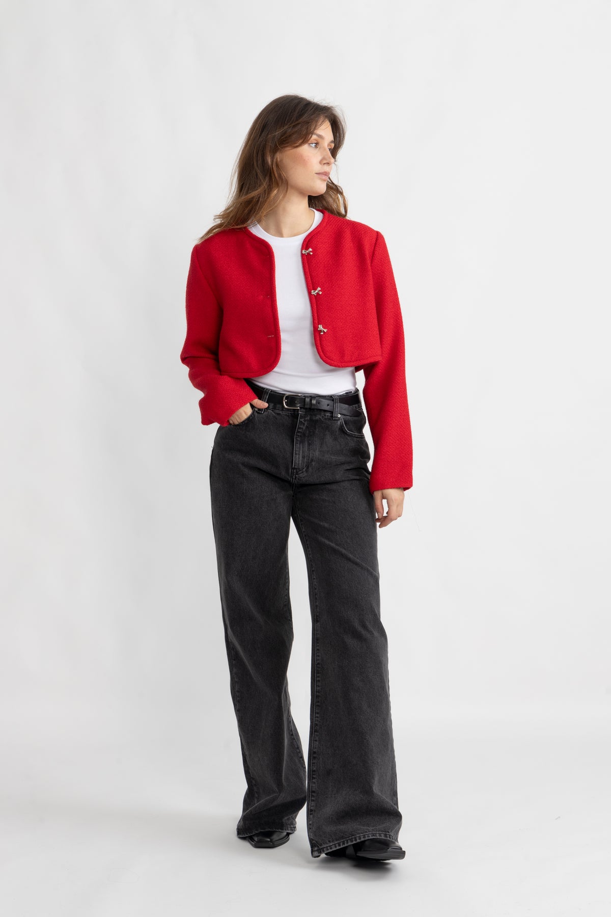 Settle Tweed Jacket - Röd