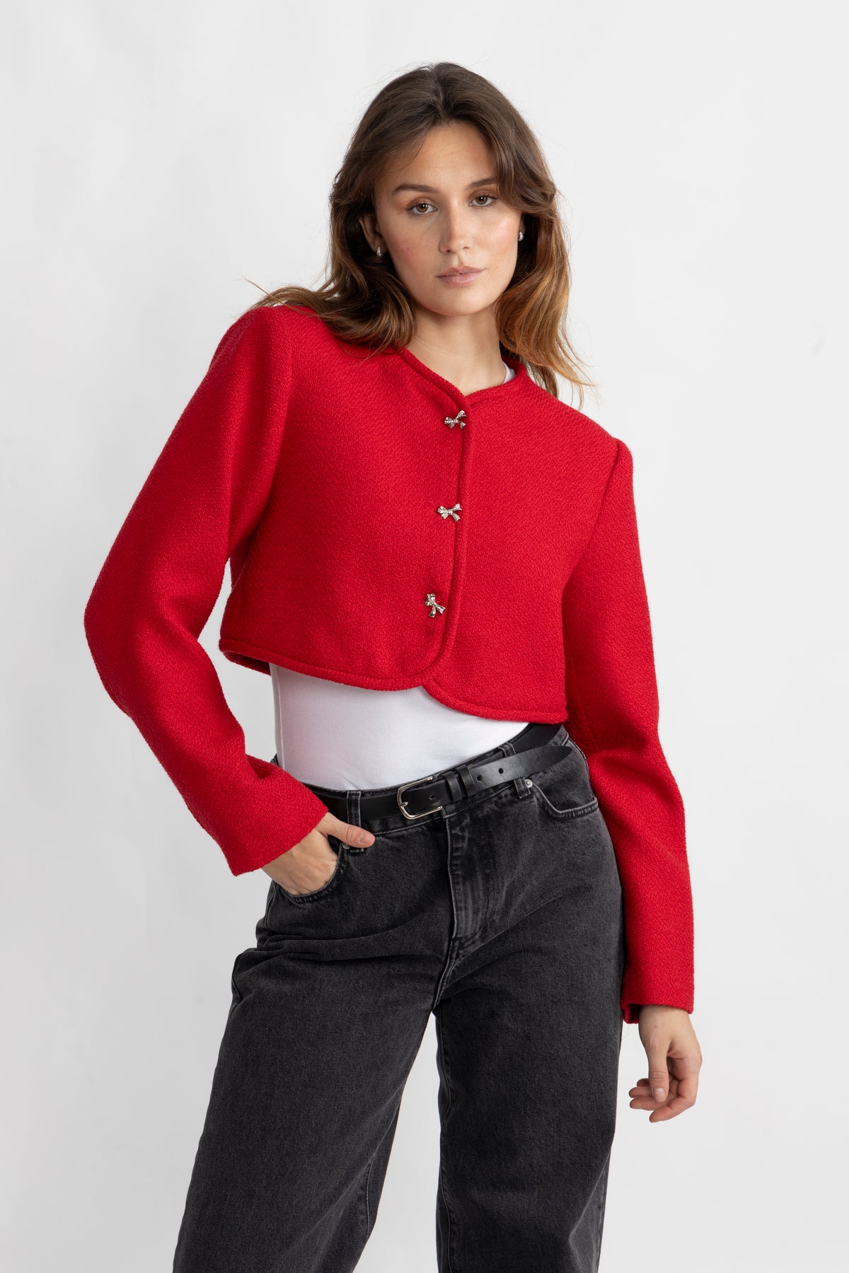 Settle Tweed Jacket - Röd