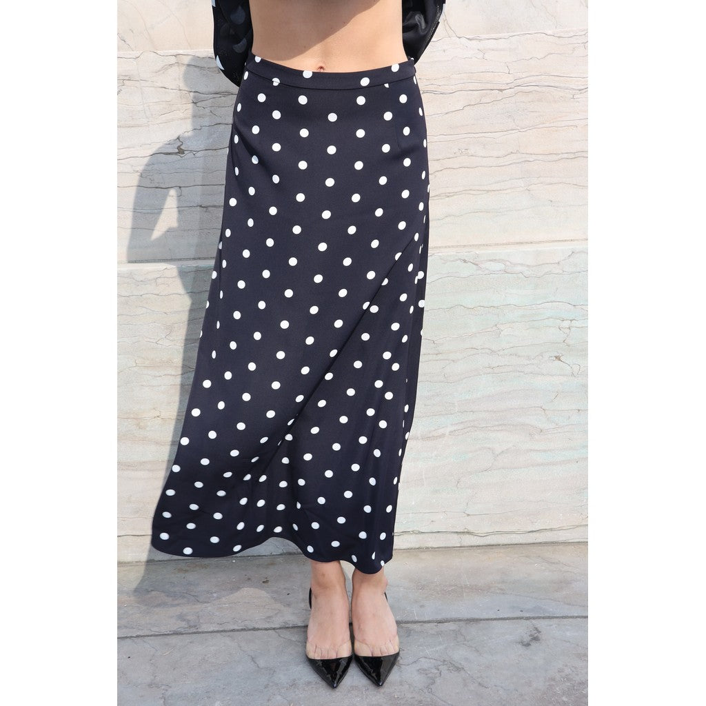 Josellecras Kjol - Black Polka