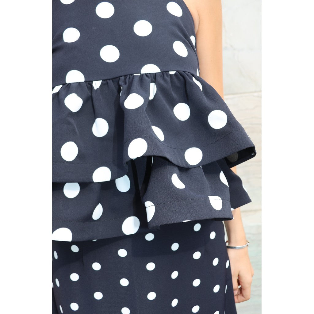 Josellecras Top - Black Polka Grande