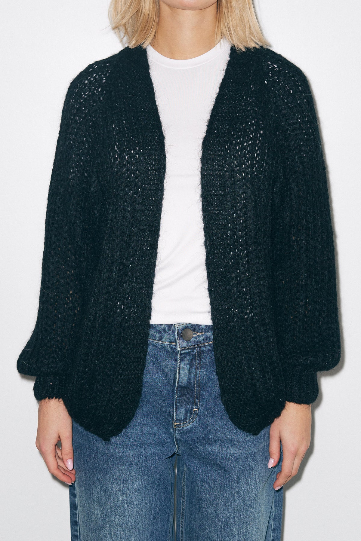 Joseph Cardigan Solid - Svart