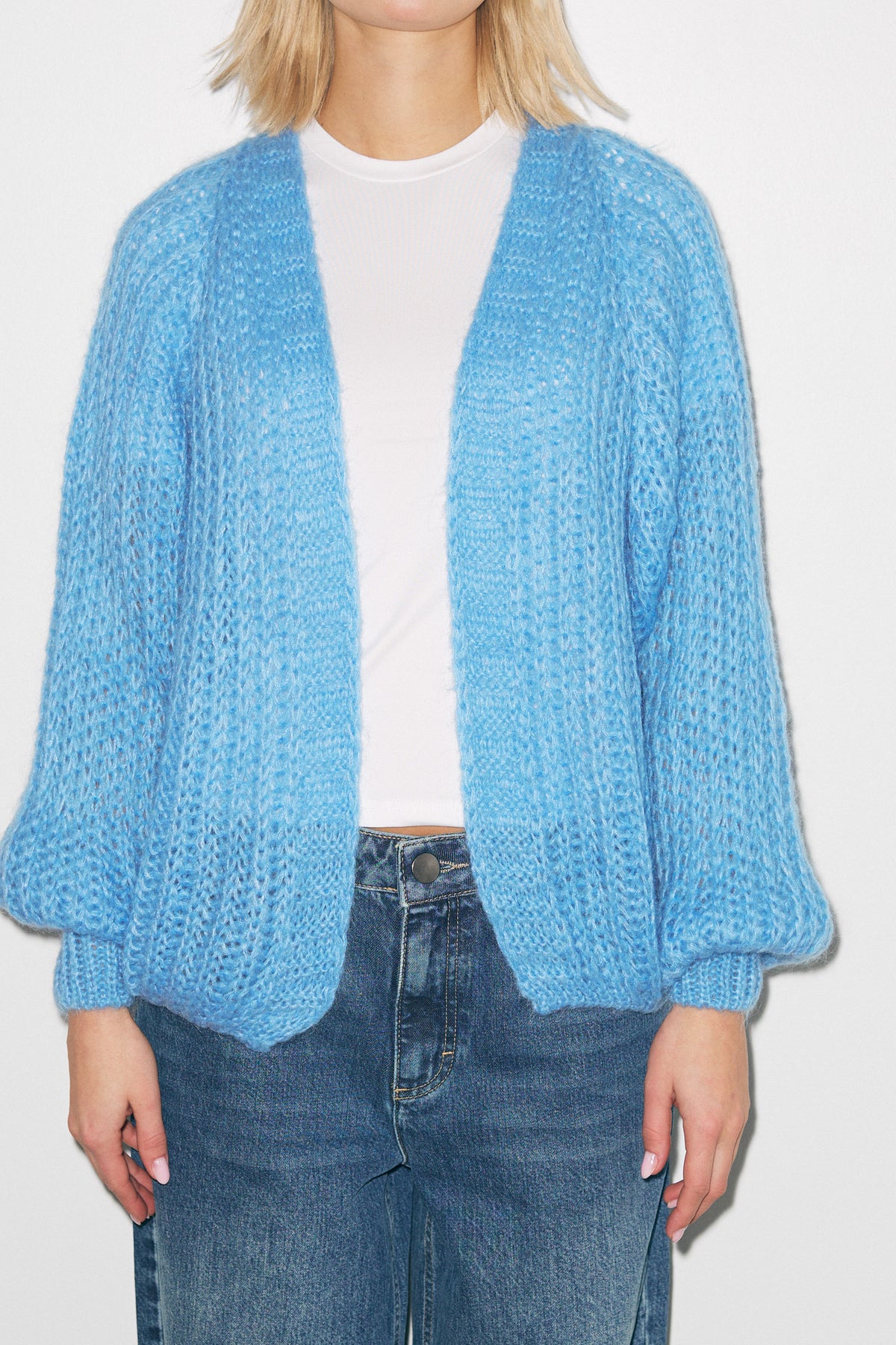 Joseph Cardigan Solid - Blå