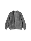 Joseph Knit Cardigan - Dark Grey Melange