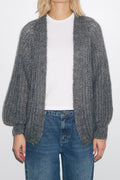Joseph Knit Cardigan - Dark Grey Melange