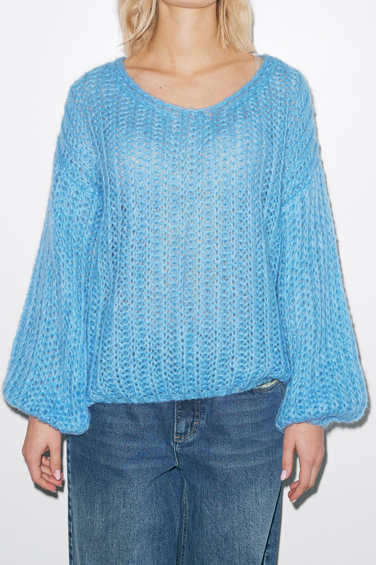 Joseph Knit Sweater - Blå