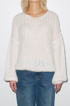 Joseph Knit Sweater - White