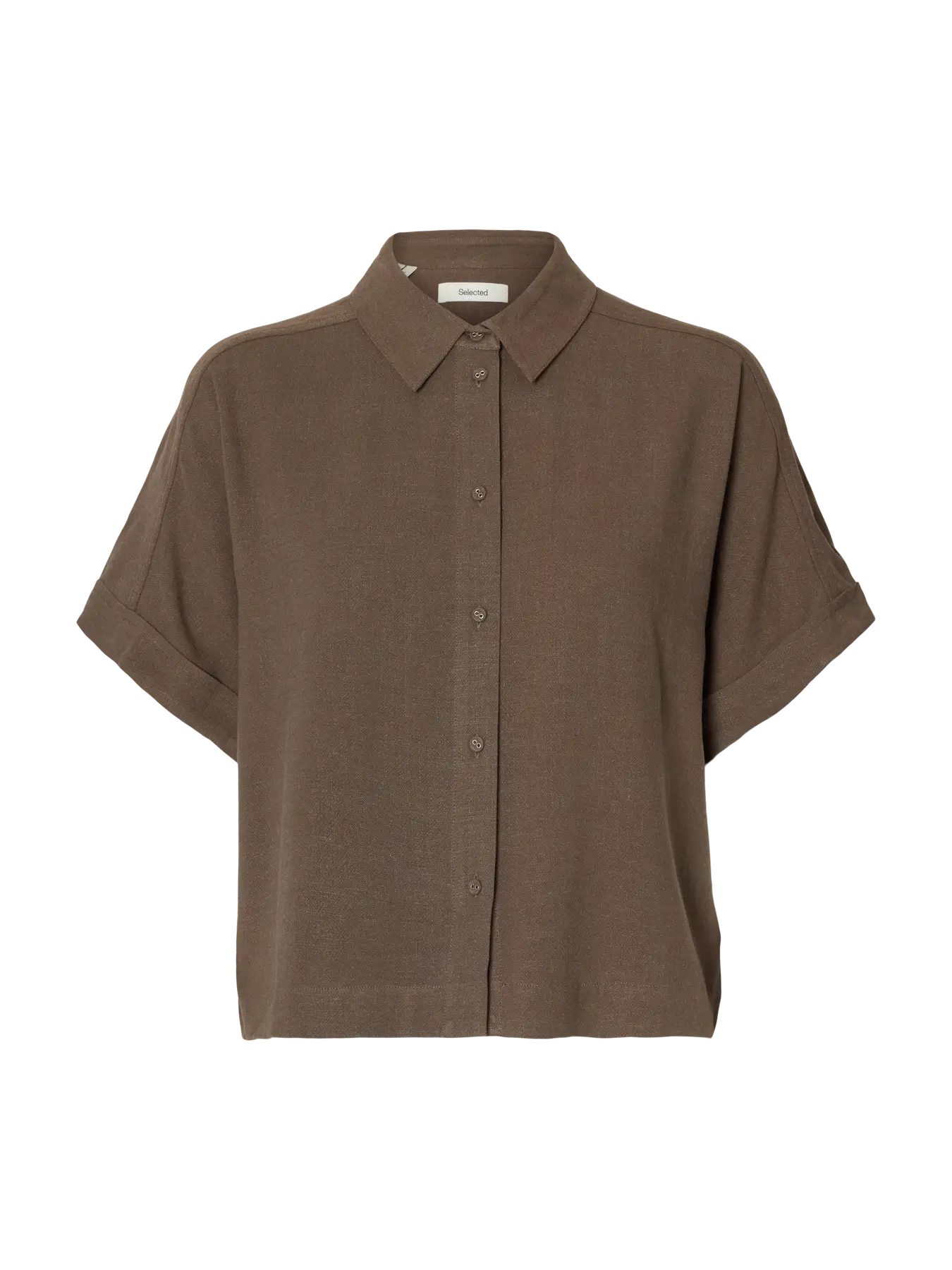 Viva Ss Cropped Sun Shirt - Brun