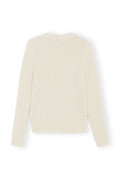 Brushed Alpaca O-Neck - Egret