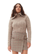Alpaca Cotton Mix Highneck - Safari