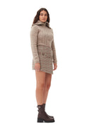 Alpaca Cotton Mix Highneck - Safari