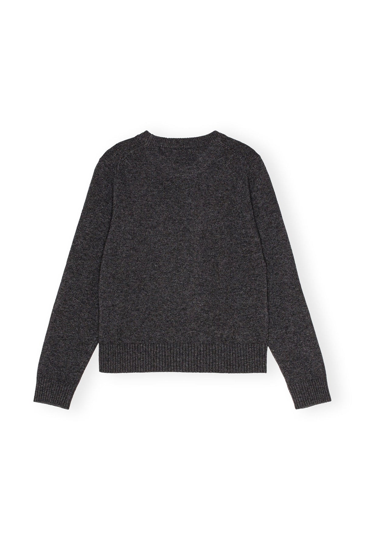 Graphic Wool Mix Tiger Crewneck - Gray Quill