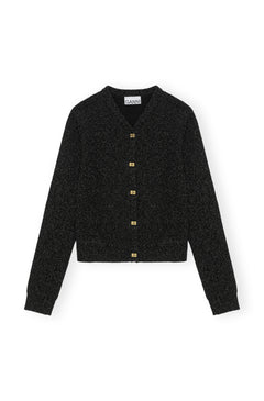 Sparkle Doubleface Cardigan - Black
