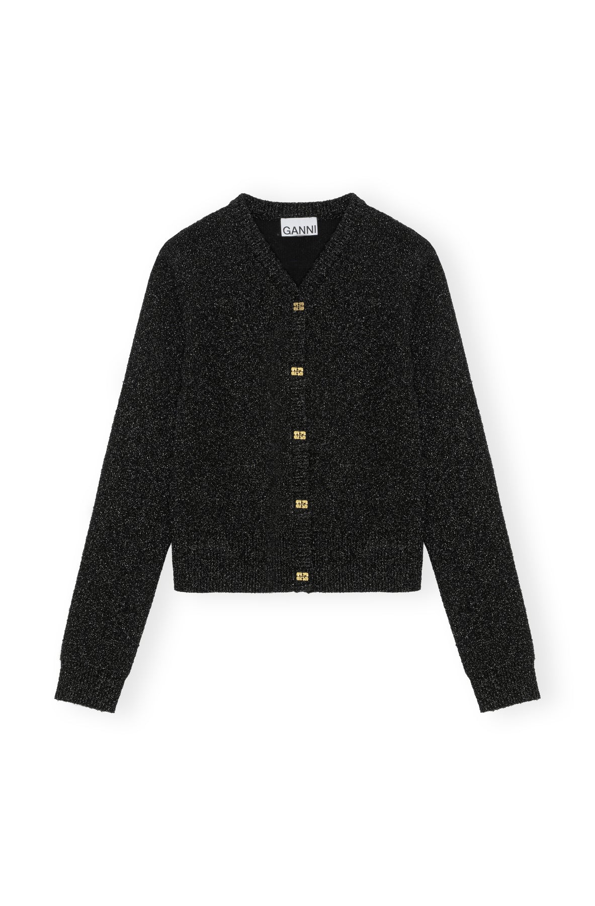 Sparkle Doubleface Cardigan - Black