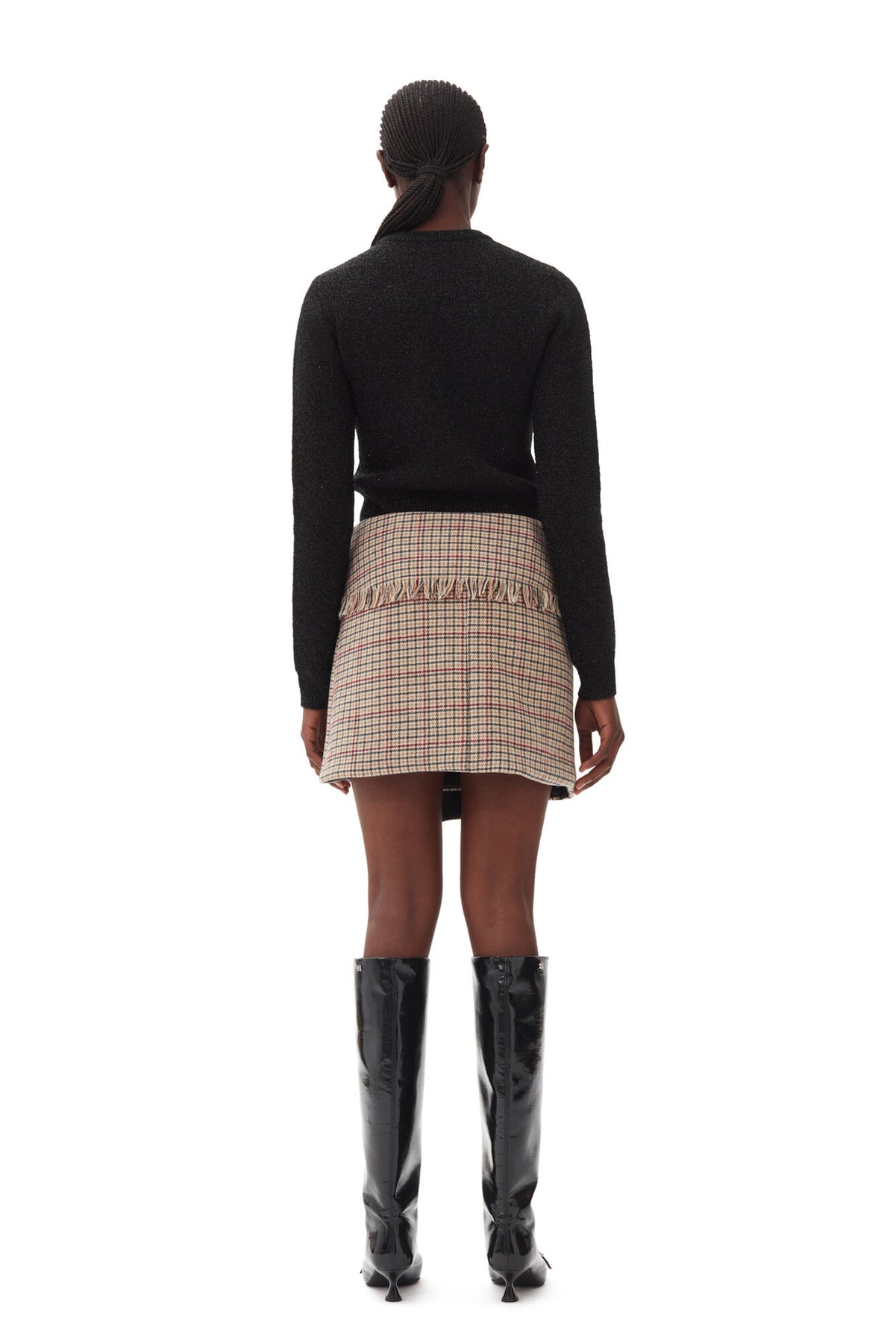 Sparkle Doubleface Cardigan - Black