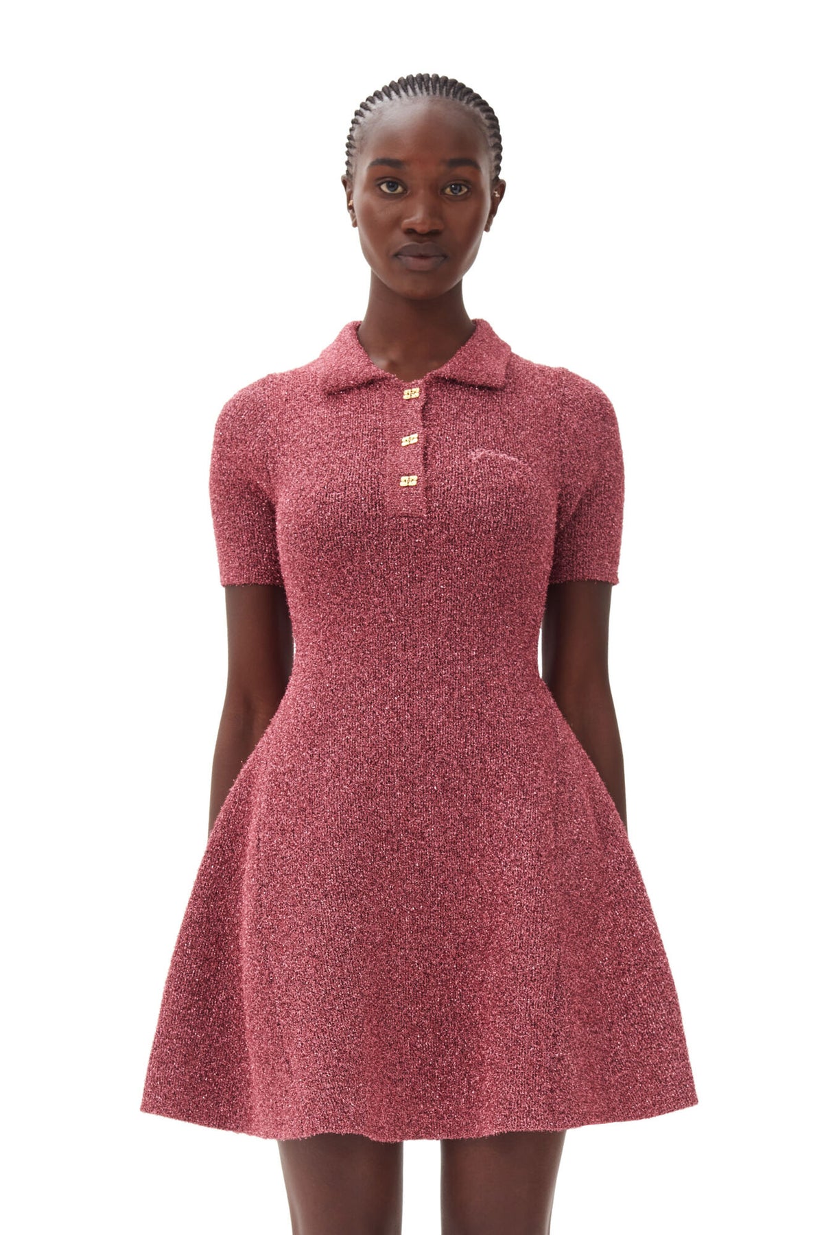 Sparkle Doubleface Mini Dress - Corsage