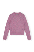Alpaca Cotton Mix O-Neck - Rose Violet