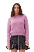 Alpaca Cotton Mix O-Neck - Rose Violet