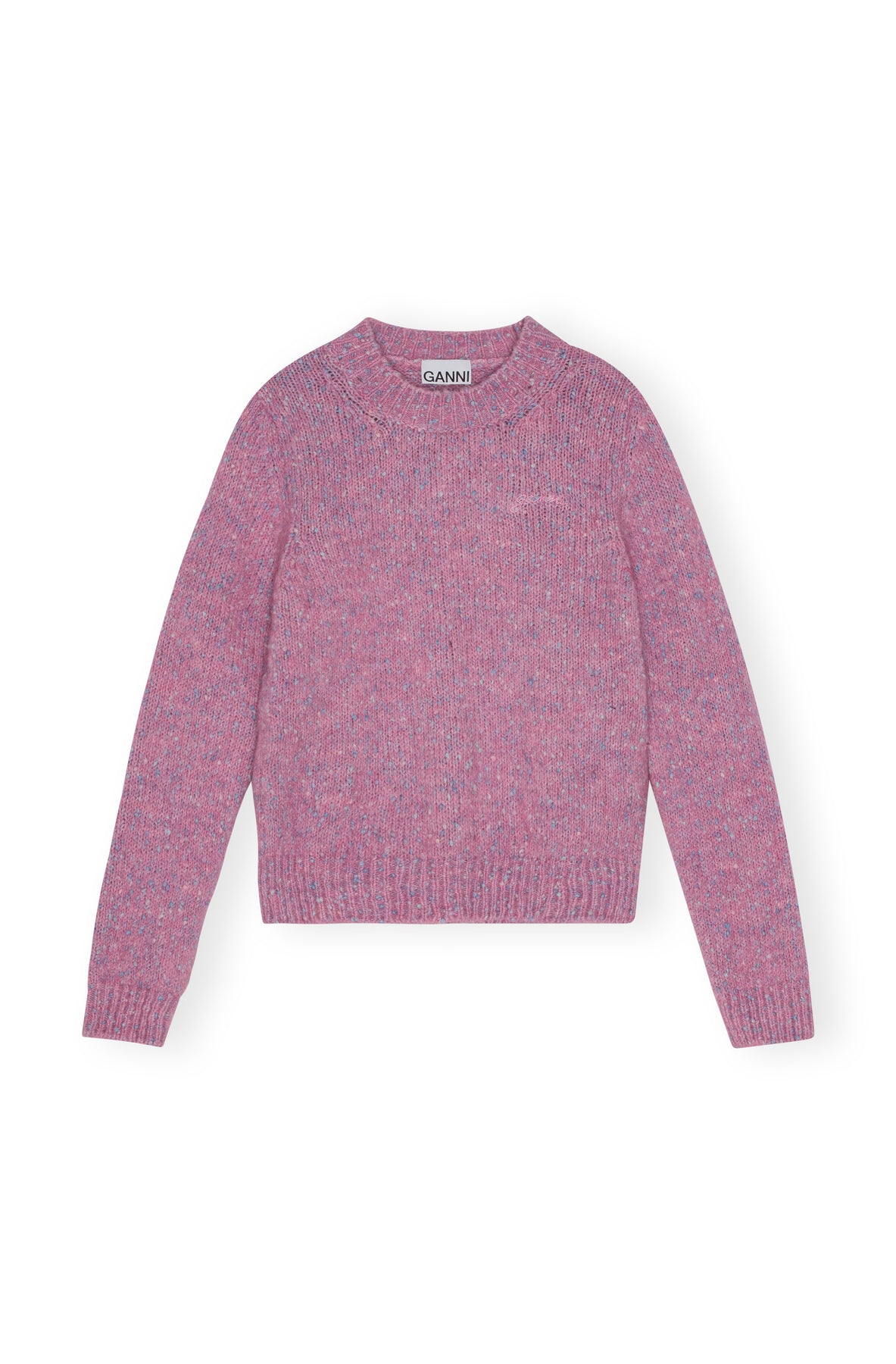 Alpaca Cotton Mix O-Neck - Rose Violet
