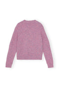 Alpaca Cotton Mix O-Neck - Rose Violet