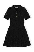 Sparkle Doubleface Mini Dress - Black