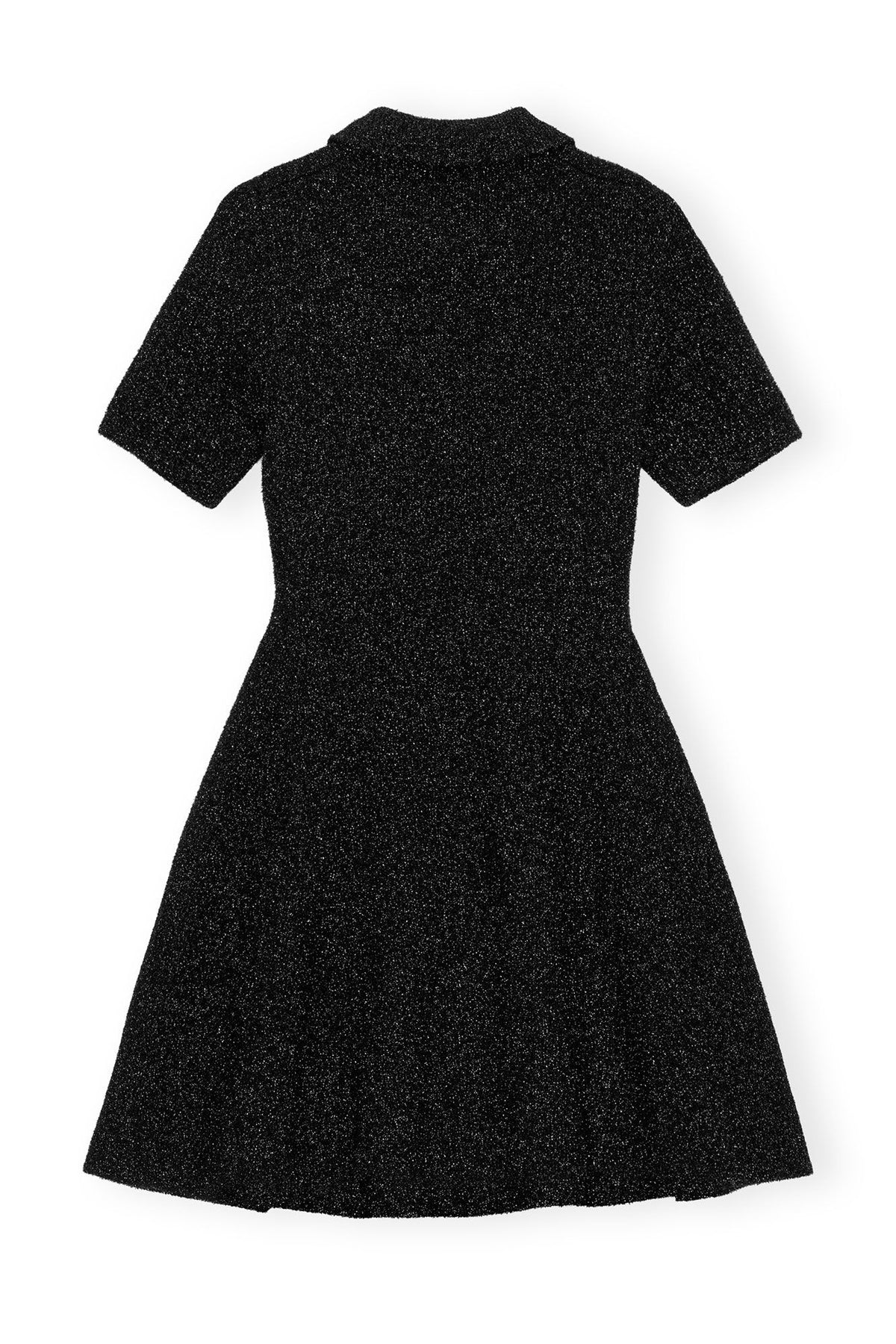 Sparkle Doubleface Mini Dress - Black