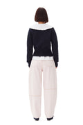 Light Mohair Tie String Cardigan - Sky Captain