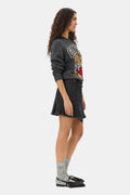 Graphic Wool Mix Bear Crewneck - Grå Quill