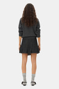 Graphic Wool Mix Bear Crewneck - Grå Quill
