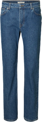 Straight Bea-Kori Mw Jeans - Medium Blue Denim