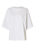 Colwoman 2/4 Oversized Tee - Bright White