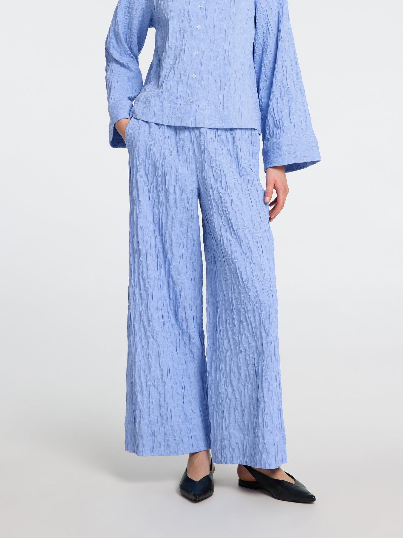 Coria Hw Wide Pant B - Cornflower Blue