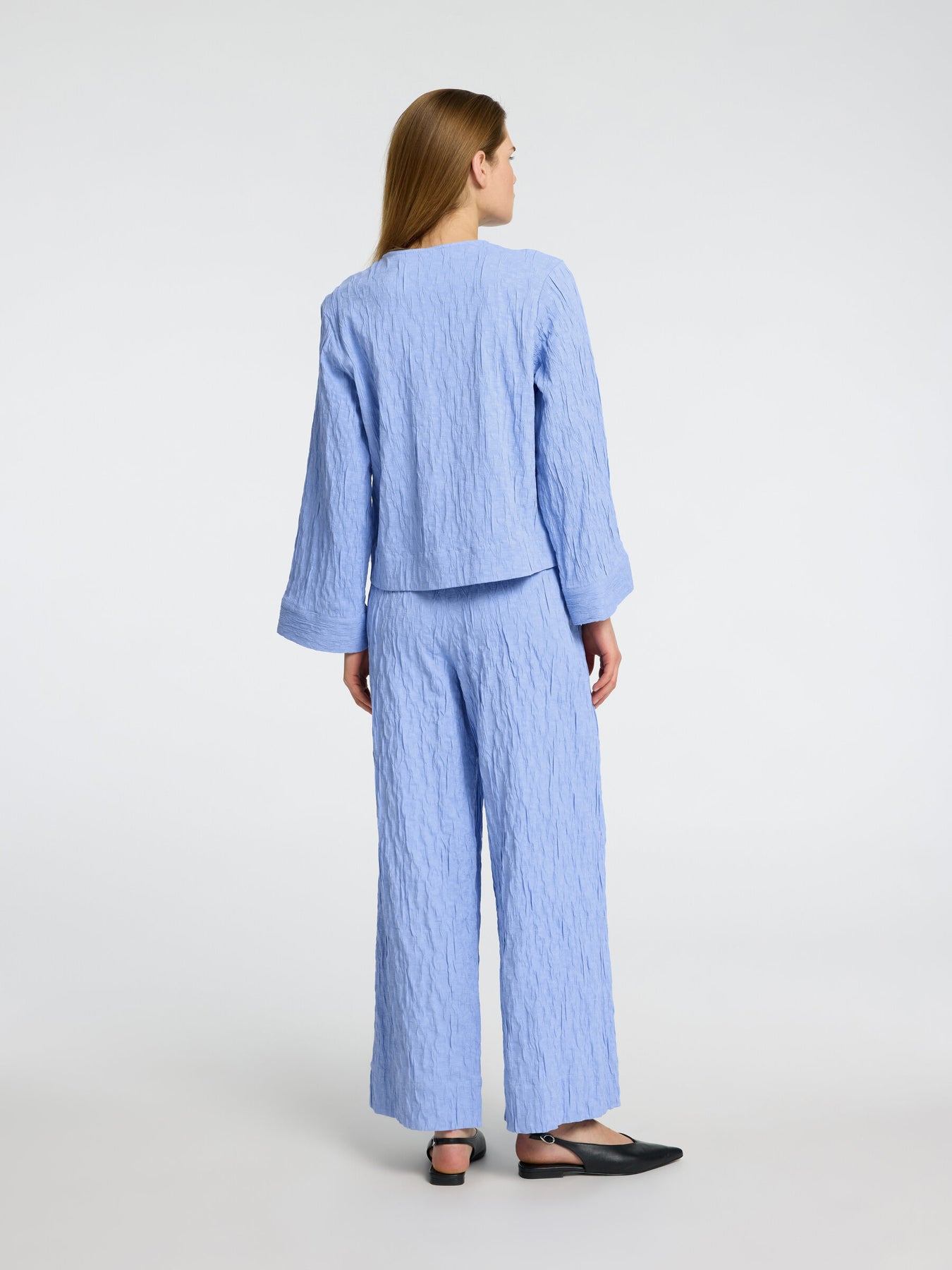 Coria Hw Wide Pant B - Cornflower Blue