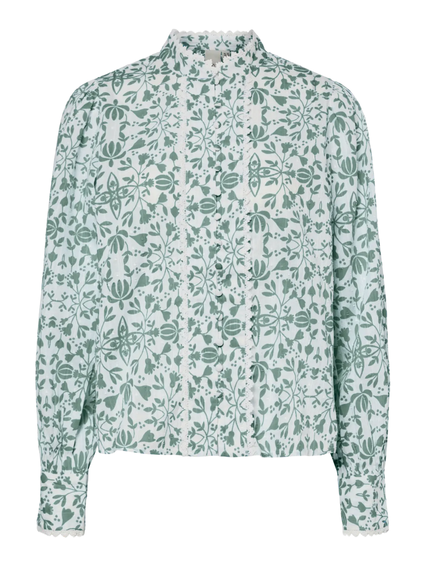 Yasvips Ls Skjorta - Iceberg Green Vips Print