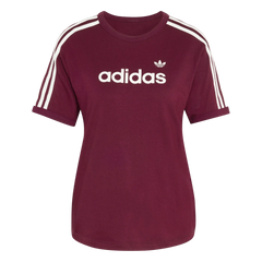 Linear Tee - Maroon/Maroon/Off White