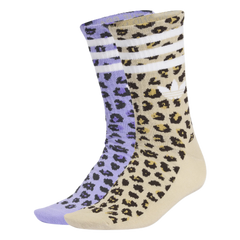 Dy Cg Crew Socks 2-Pack - Soft Khaki/Light Purple