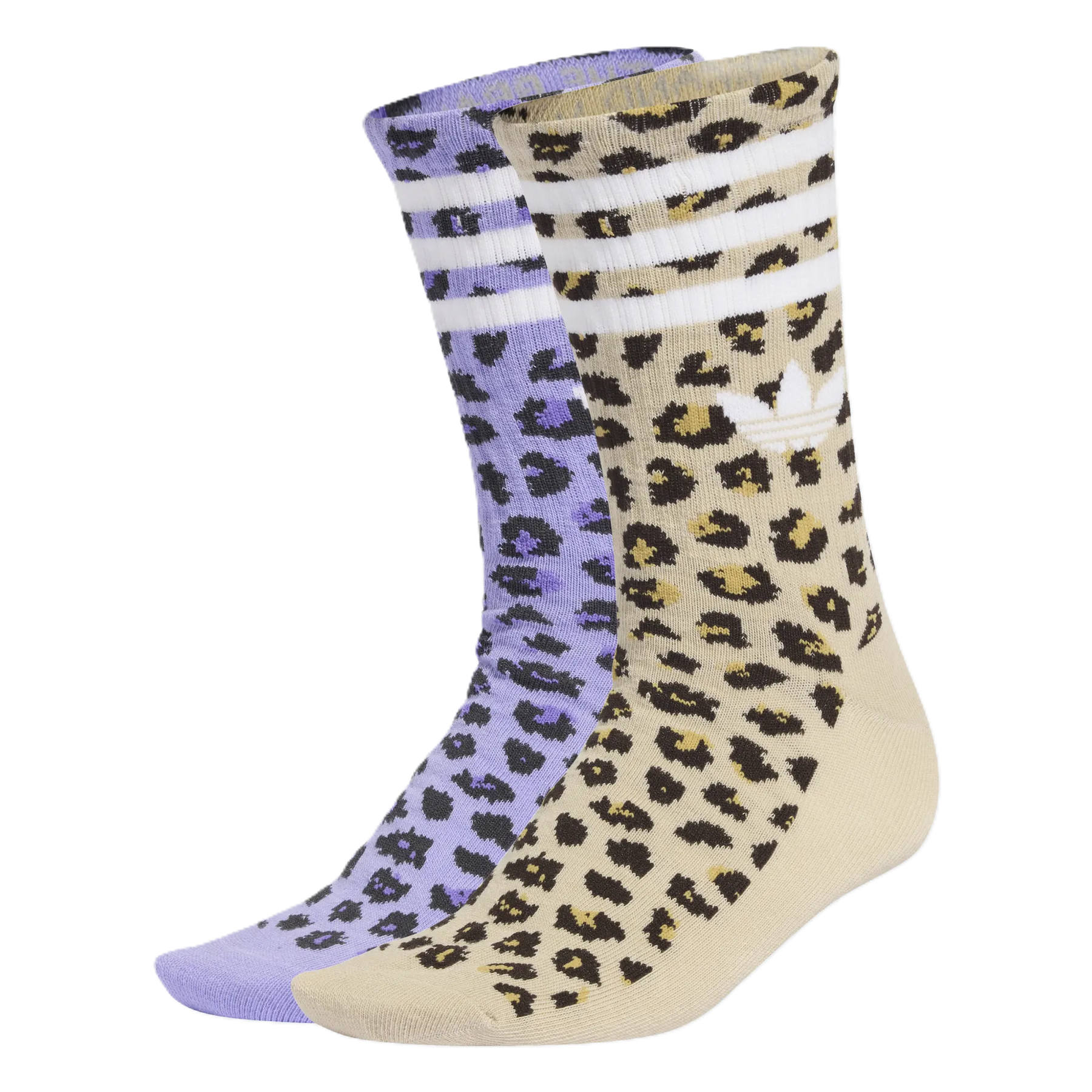 Adidas Dy Cg Crew Socks 2-Pack - Soft Khaki/Light Purple