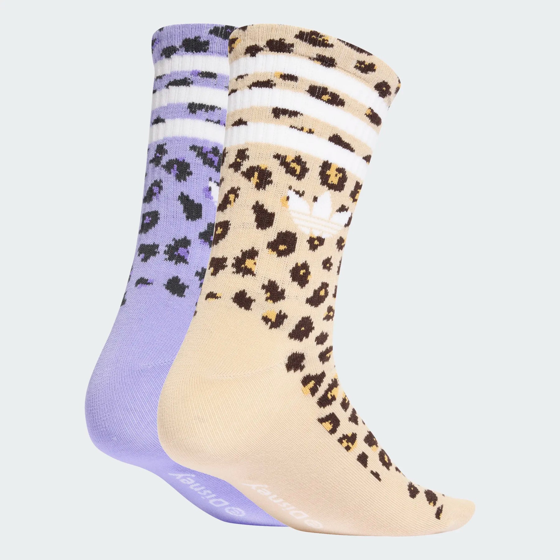 Adidas Dy Cg Crew Socks 2-Pack - Soft Khaki/Light Purple