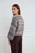 Kae Knit Cardigan - Light Grey Mix