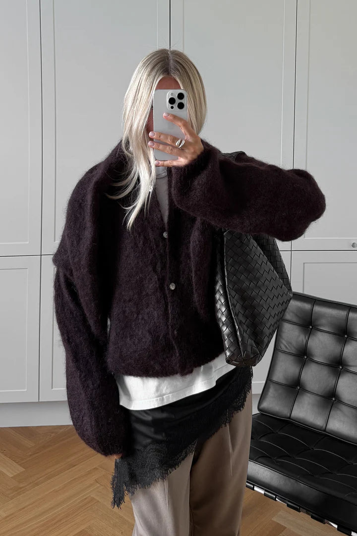 N-Kae Mohair Kofta - Dark Brown Chocolate